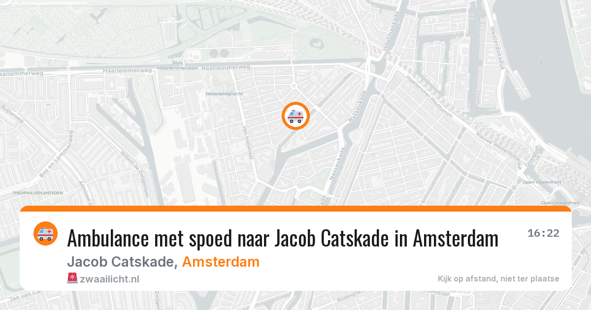 Ambulance met spoed naar Jacob Catskade in Amsterdam — 28 jun 2026