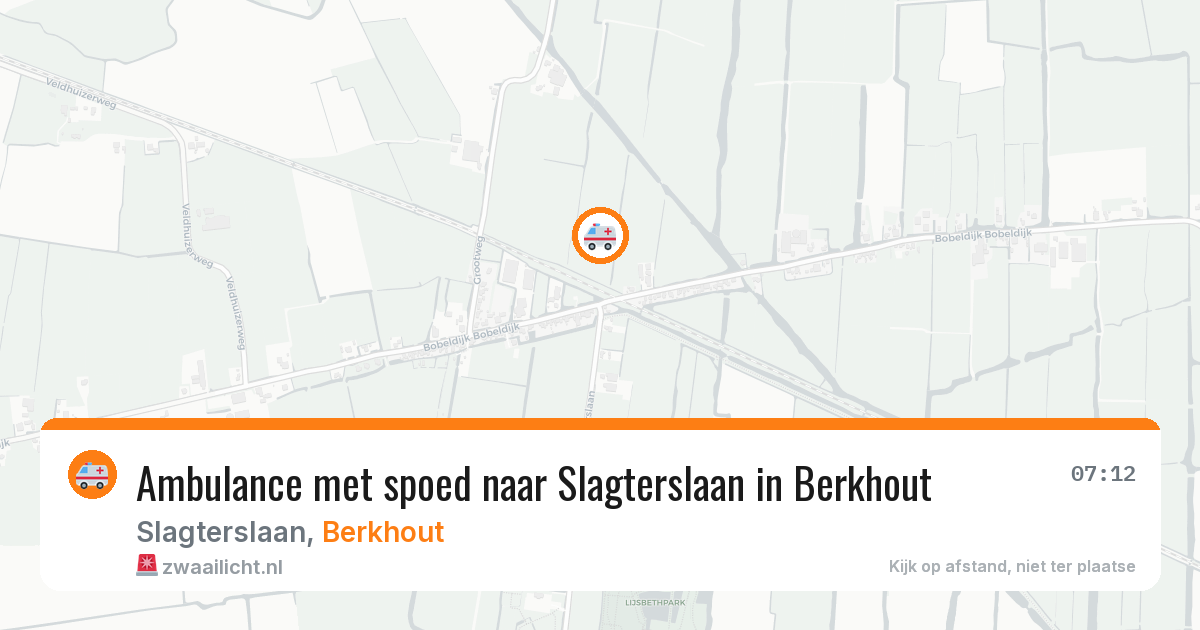 Ambulance met spoed naar Slagterslaan in Berkhout — 16 apr 2026