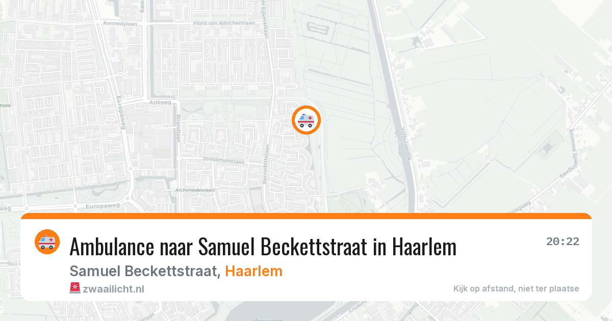 Ambulance naar Samuel Beckettstraat in Haarlem — 7 mei 2026