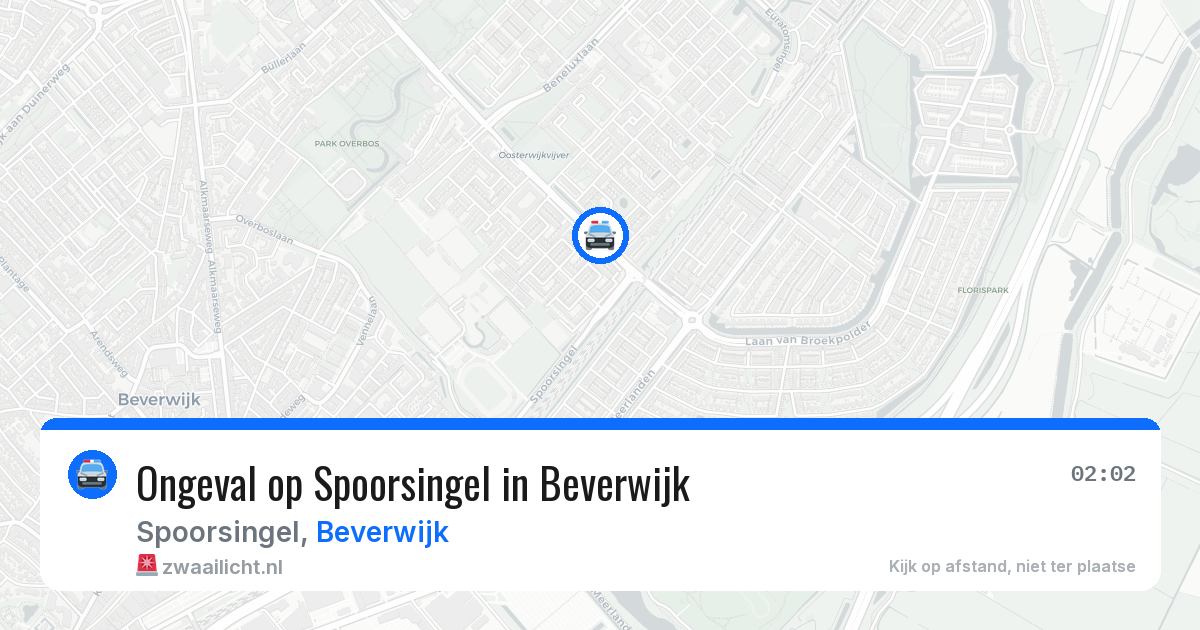 Ongeval op Spoorsingel in Beverwijk — 2 aug 2026