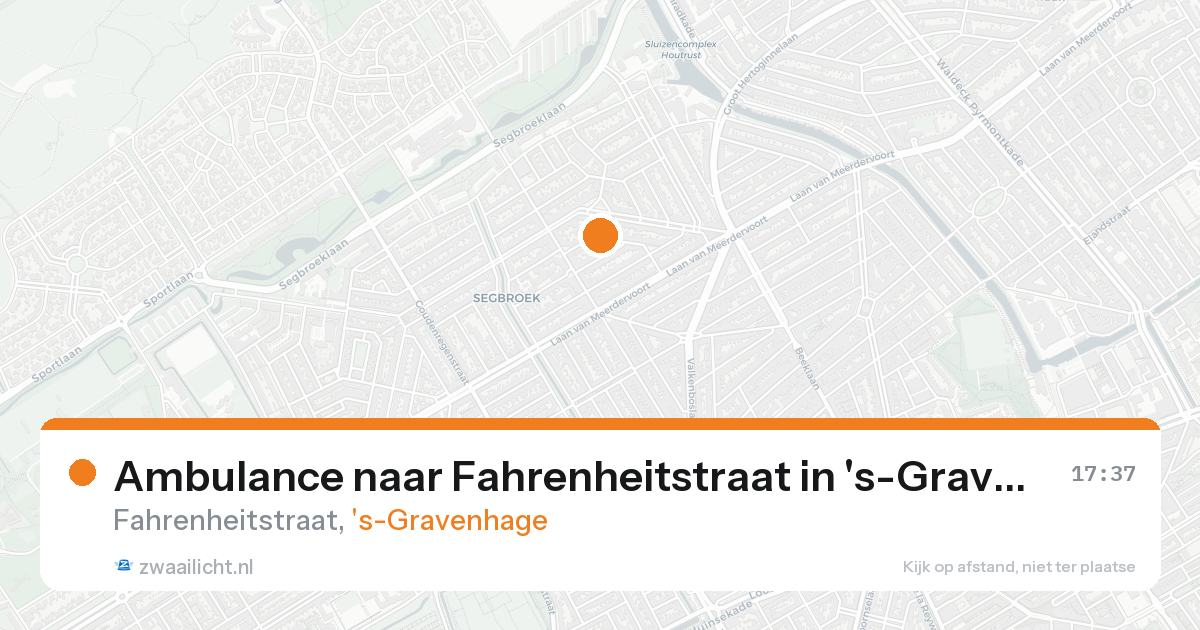 Ambulance naar Fahrenheitstraat in 's-Gravenhage — 25 aug 2026