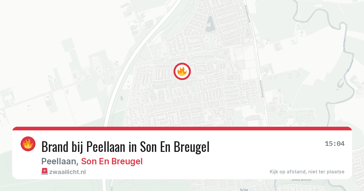 Brand bij Peellaan in Son En Breugel — 19 jul 2026