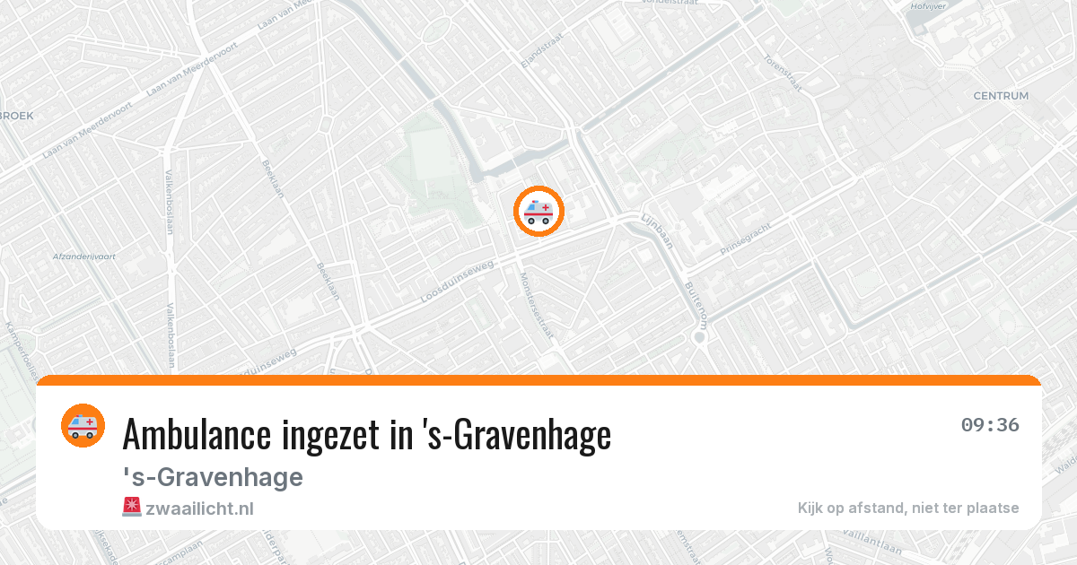 Ambulance ingezet in 's-Gravenhage — 11 aug 2026