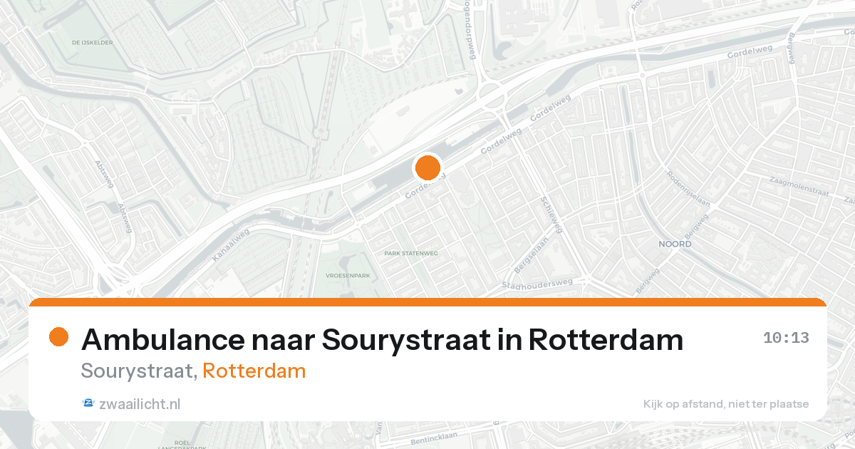 Ambulance naar Sourystraat in Rotterdam — 31 jan 2026