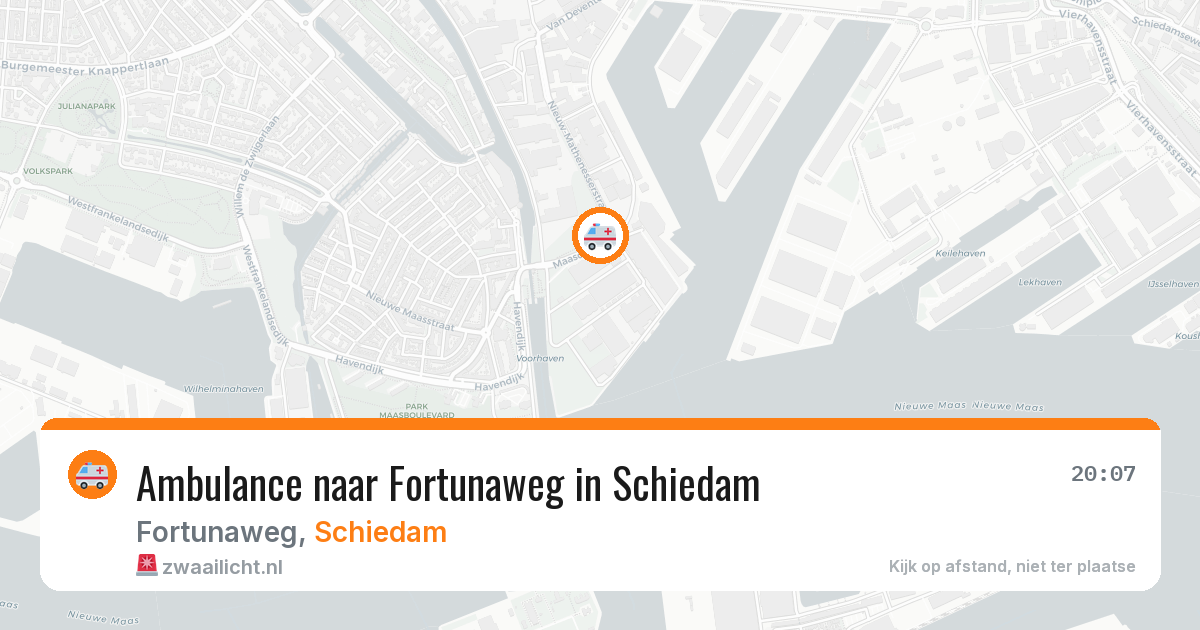 Ambulance naar Fortunaweg in Schiedam — 23 jun 2026