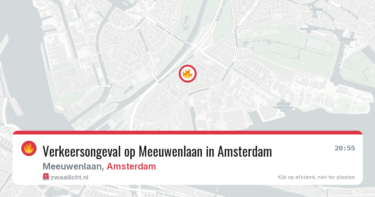 Verkeersongeval op Meeuwenlaan in Amsterdam — 27 jun 2026