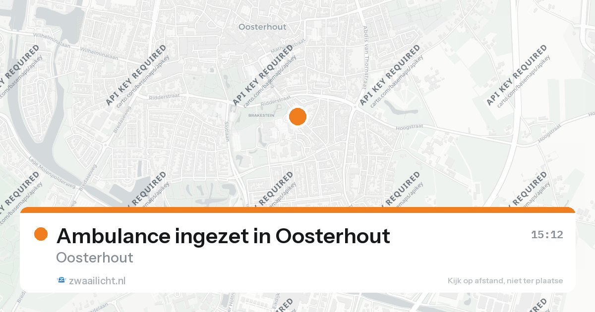 Ambulance ingezet in Oosterhout — 26 aug 2026