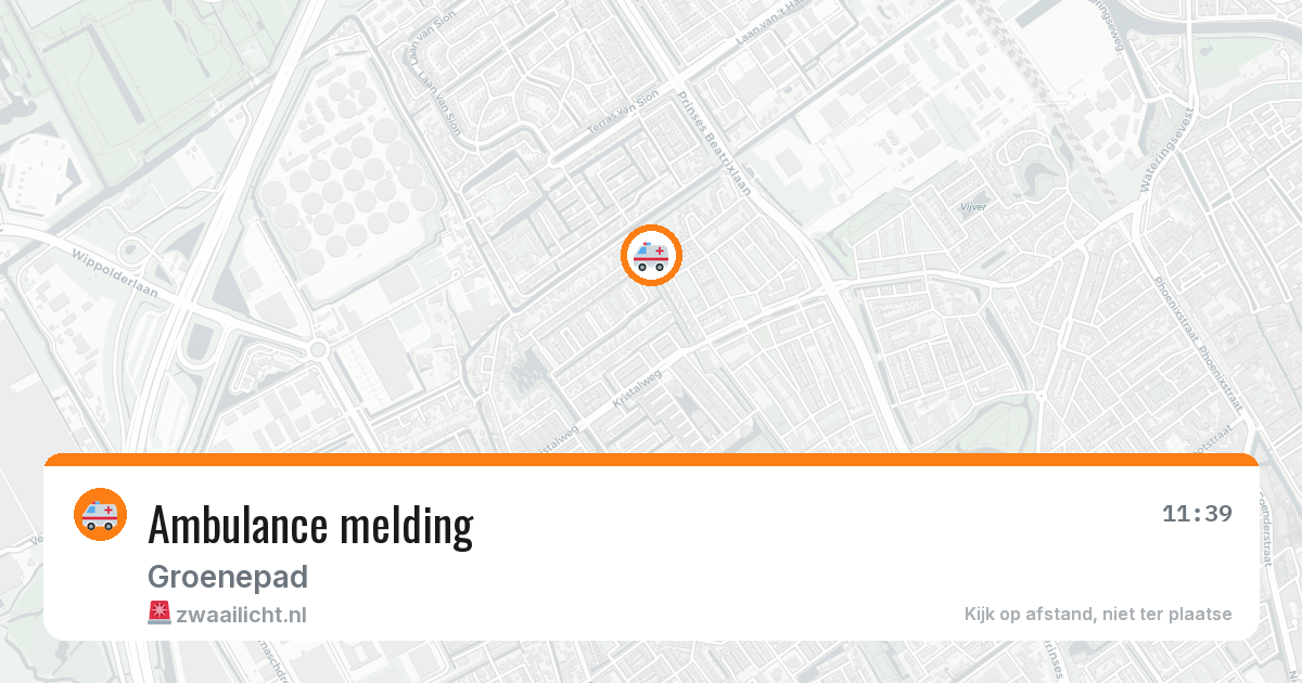 Ambulance melding — 21 feb 2026