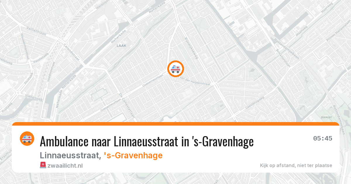 Ambulance naar Linnaeusstraat in 's-Gravenhage — 9 jul 2026