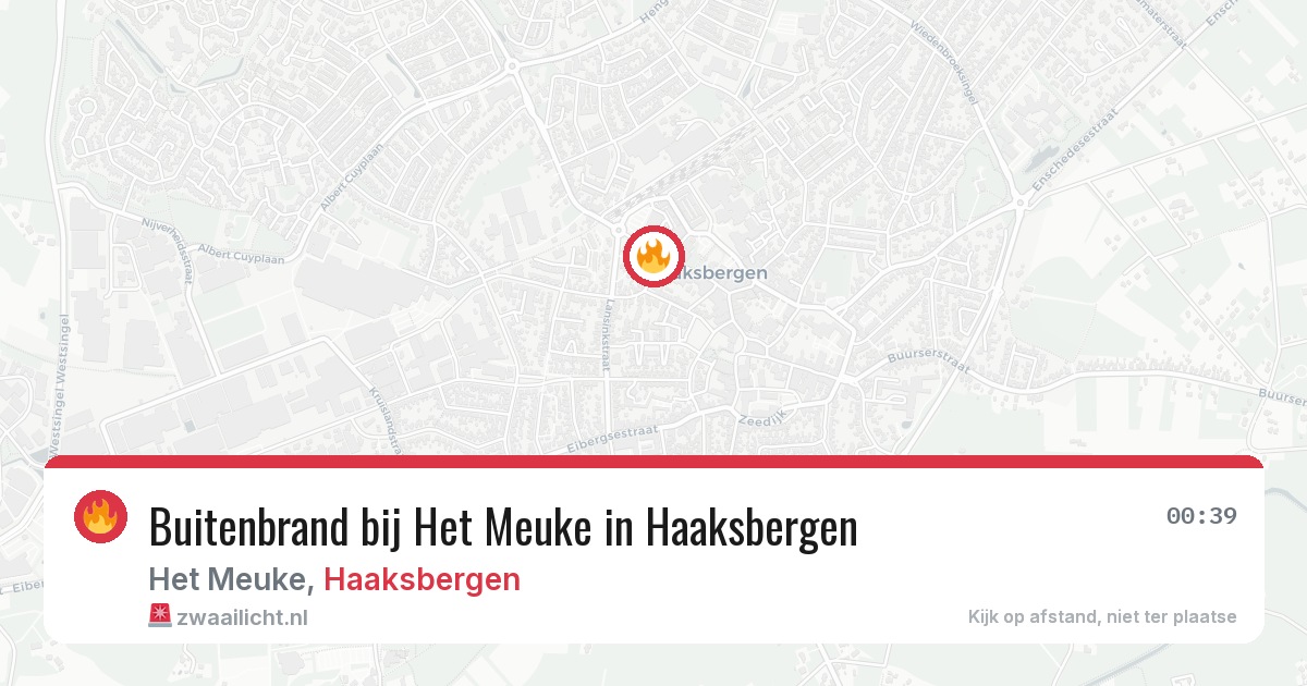 Buitenbrand bij Het Meuke in Haaksbergen — 12 apr 2026