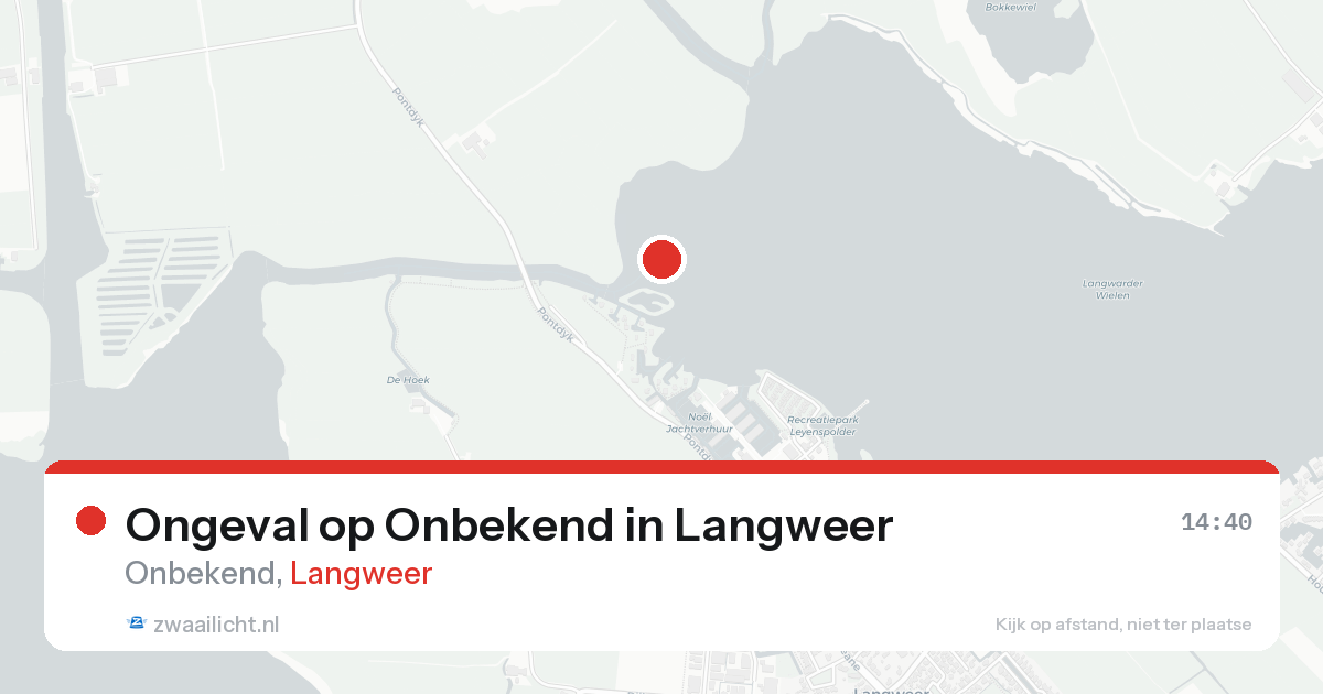 Ongeval op Onbekend in Langweer — 16 aug 2026