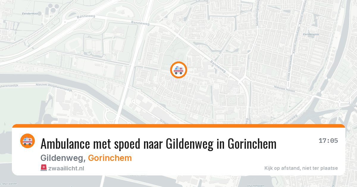 Ambulance met spoed naar Gildenweg in Gorinchem — 12 apr 2026