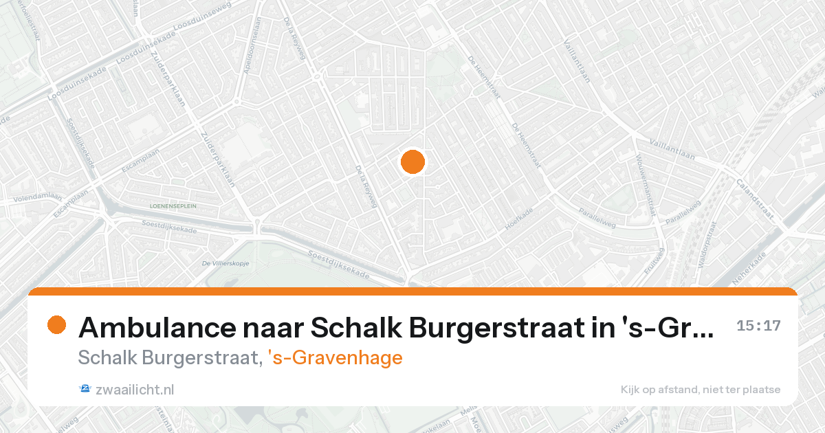 Ambulance naar Schalk Burgerstraat in 's-Gravenhage — 7 feb 2026