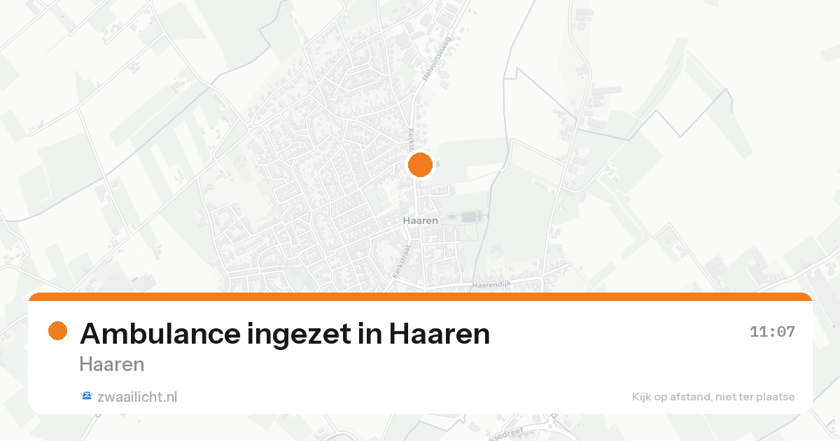 Ambulance ingezet in Haaren — 6 jun 2026