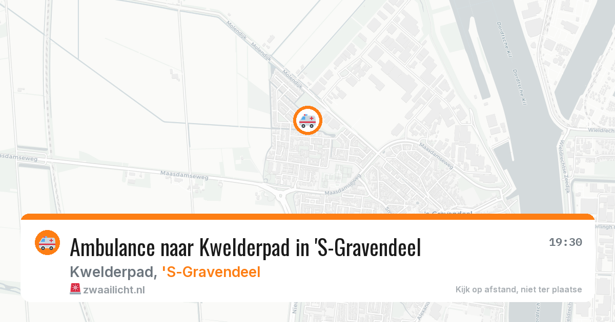 Ambulance naar Kwelderpad in 'S-Gravendeel — 29 jan 2026
