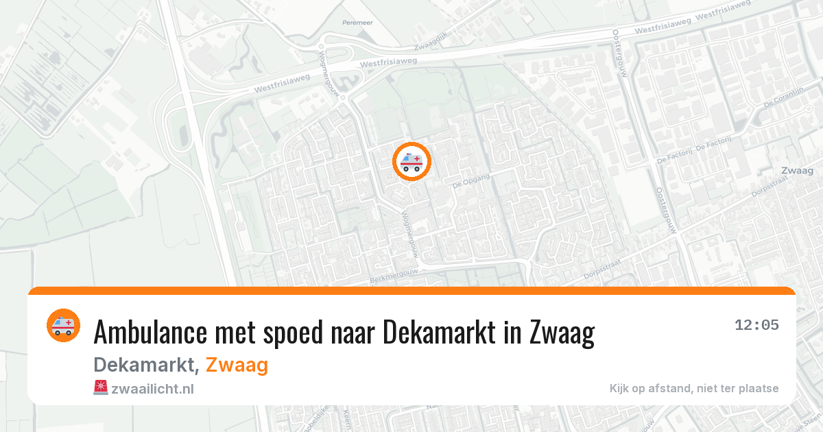 Ambulance met spoed naar Dekamarkt in Zwaag — 20 mei 2026