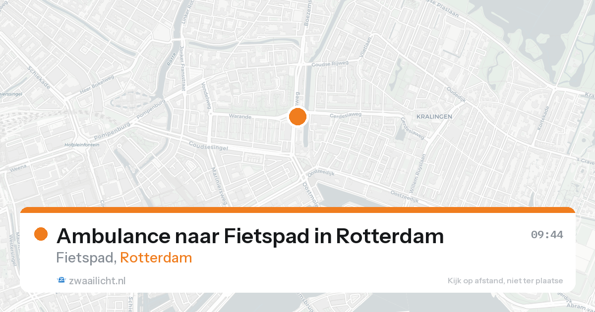 Ambulance naar Fietspad in Rotterdam — 17 aug 2026