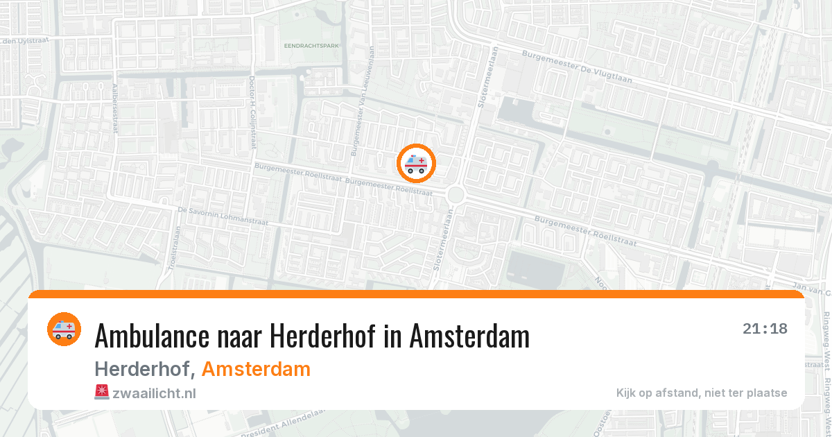 Ambulance naar Herderhof in Amsterdam — 3 jul 2026