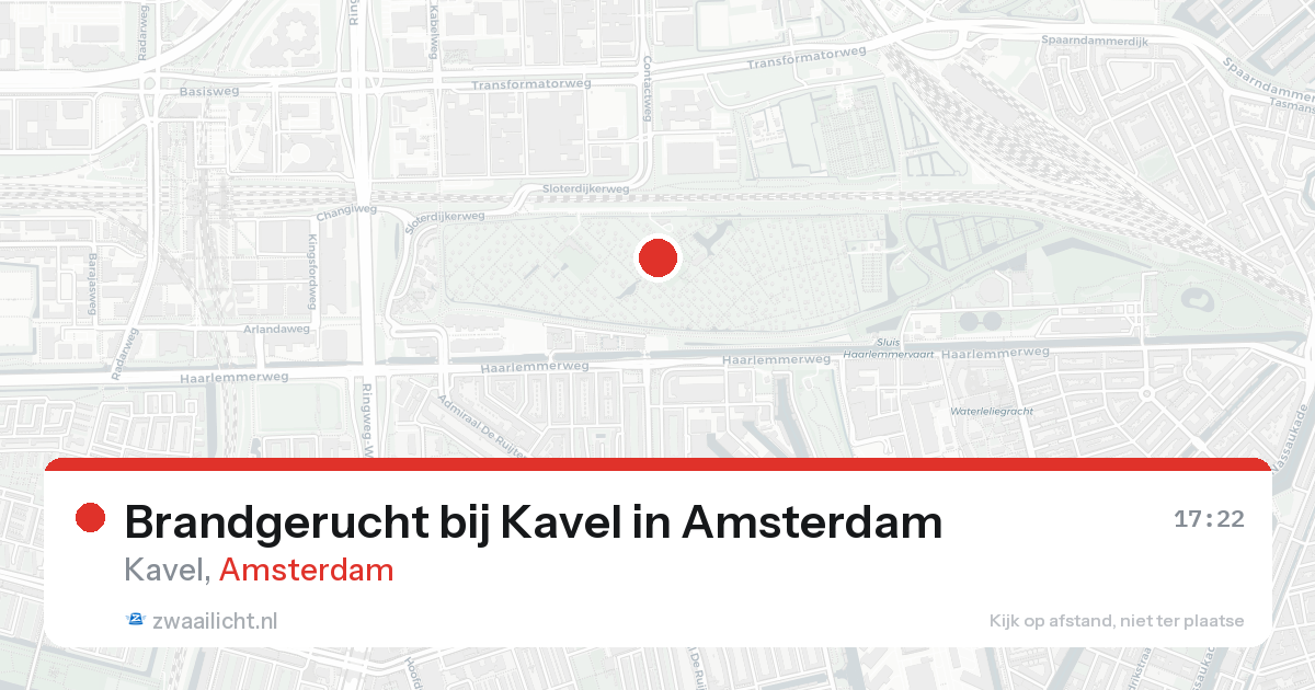 Brandgerucht bij Kavel in Amsterdam — 2 jun 2026