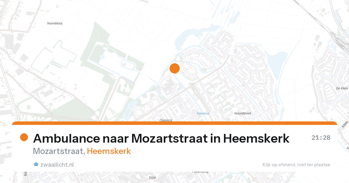 Ambulance naar Mozartstraat in Heemskerk — 27 aug 2026