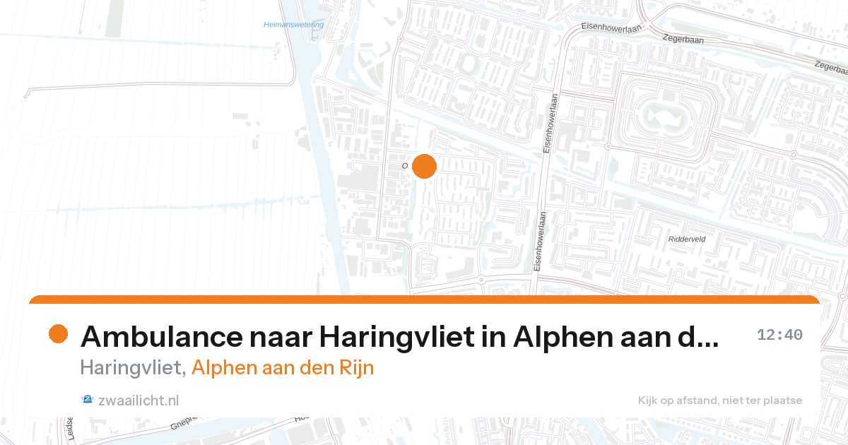Ambulance naar Haringvliet in Alphen aan den Rijn — 11 mrt 2026
