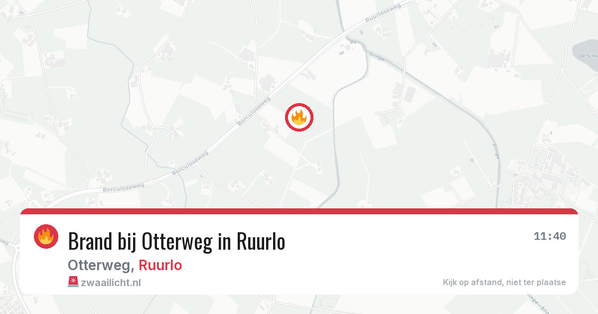 Brand bij Otterweg in Ruurlo — 25 mrt 2026