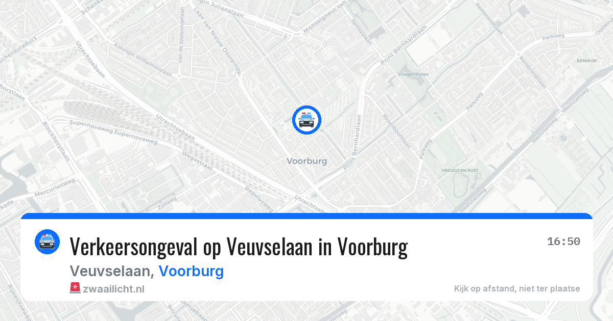 Verkeersongeval op Veuvselaan in Voorburg — 29 jun 2026