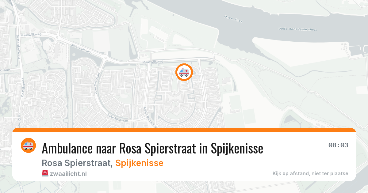 Ambulance naar Rosa Spierstraat in Spijkenisse — 5 jul 2026