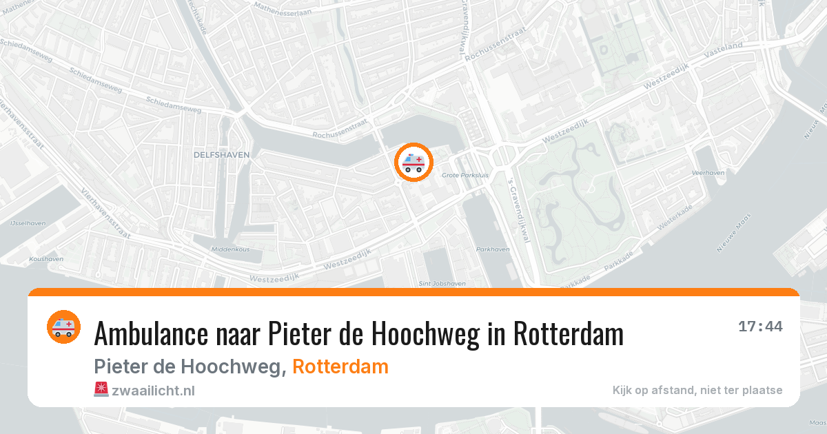 Ambulance naar Pieter de Hoochweg in Rotterdam — 2 apr 2026