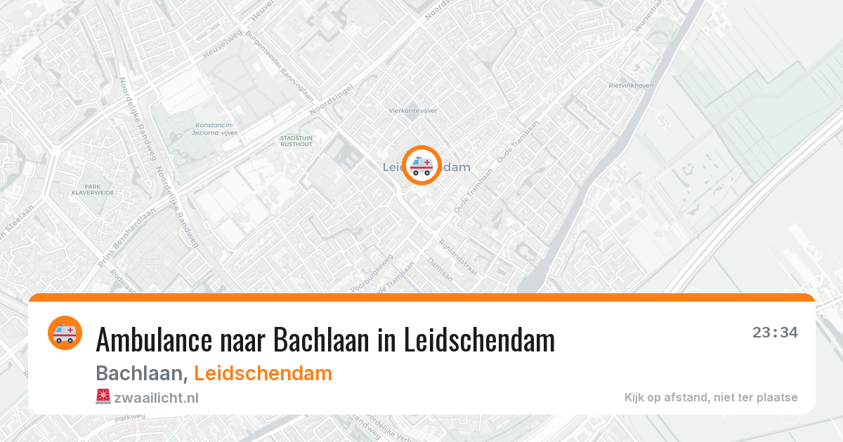 Ambulance naar Bachlaan in Leidschendam — 7 jul 2026