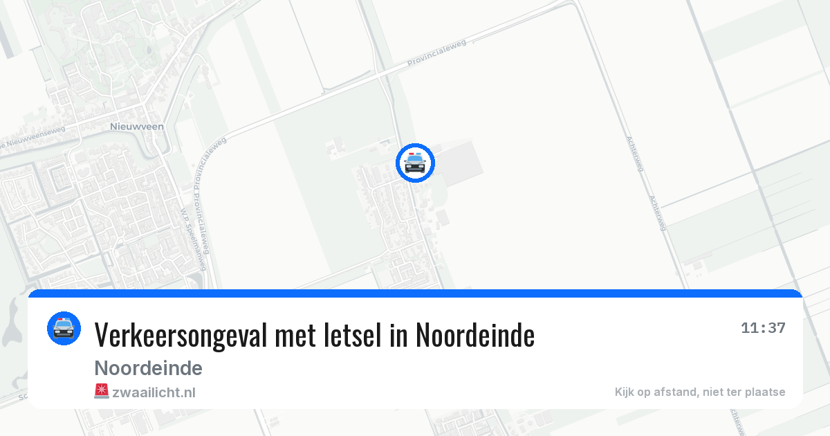 Verkeersongeval met letsel in Noordeinde — 20 jan 2026