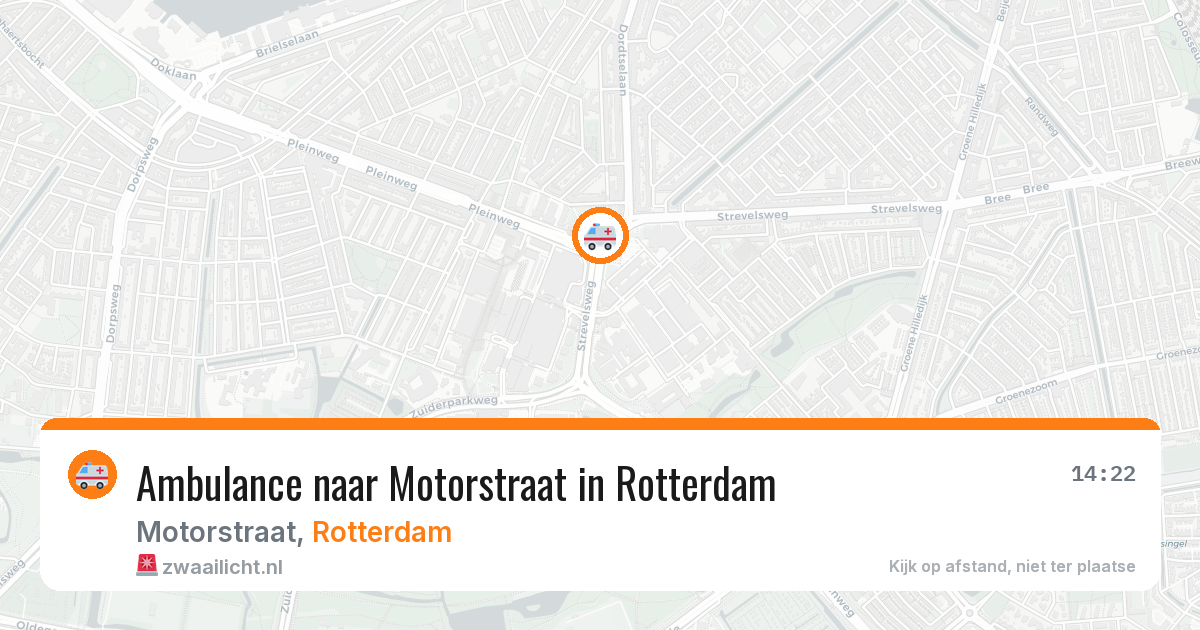 Ambulance naar Motorstraat in Rotterdam — 12 apr 2026
