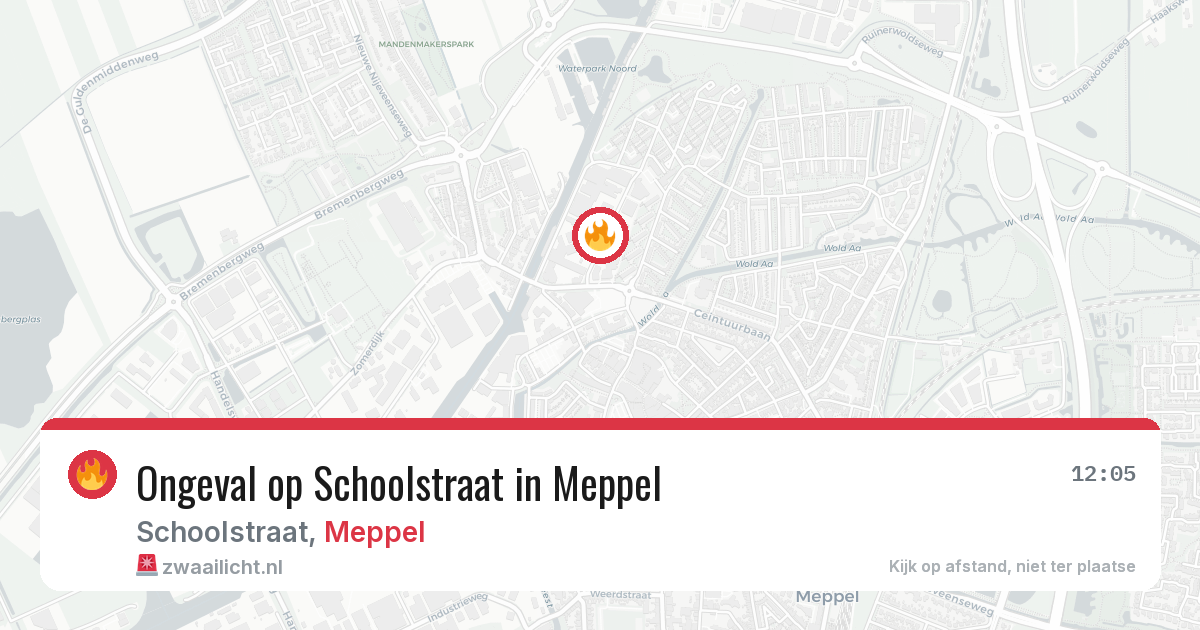 Ongeval op Schoolstraat in Meppel — 17 jun 2026