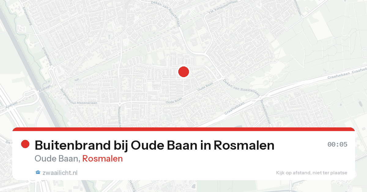 Buitenbrand bij Oude Baan in Rosmalen — 18 aug 2026