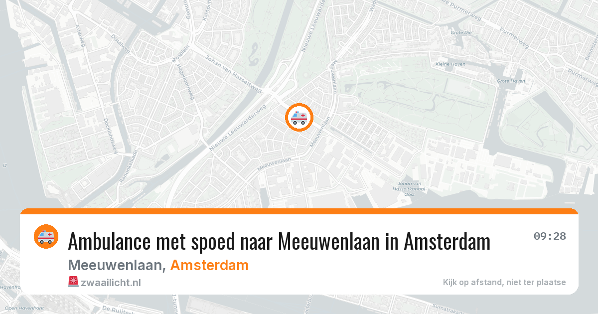 Ambulance met spoed naar Meeuwenlaan in Amsterdam — 2 apr 2026