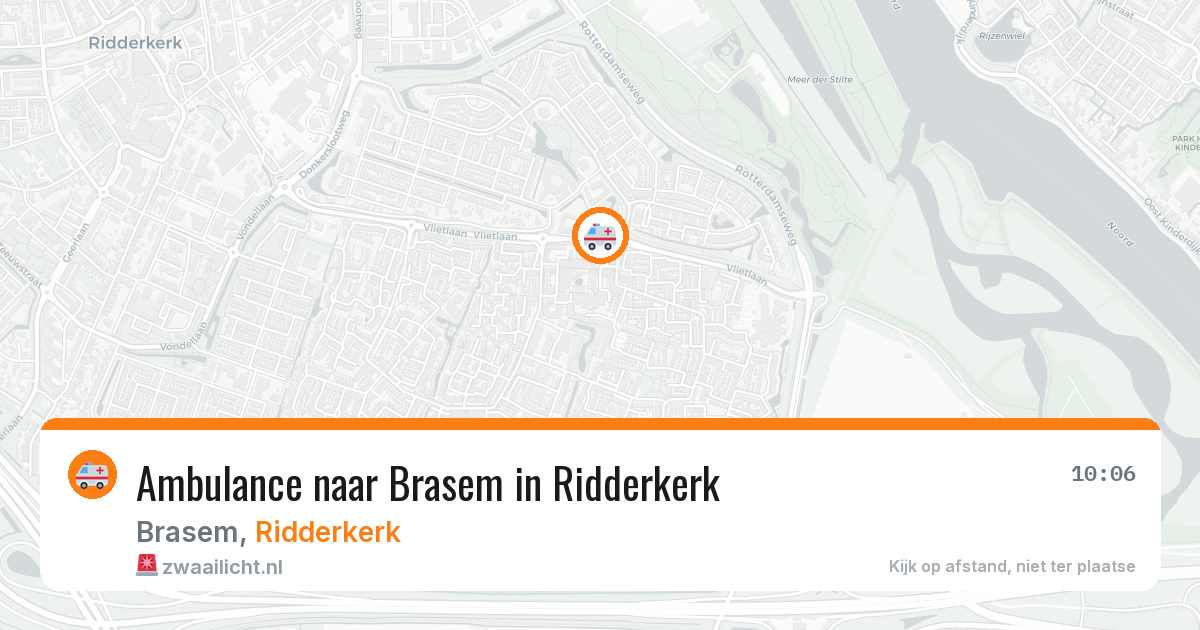 Ambulance naar Brasem in Ridderkerk — 11 apr 2026