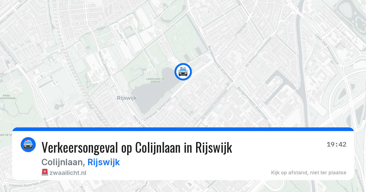 Verkeersongeval op Colijnlaan in Rijswijk — 30 apr 2026