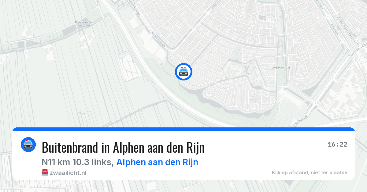 Buitenbrand in Alphen aan den Rijn — 9 aug 2026