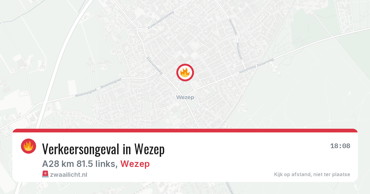 Verkeersongeval in Wezep — 4 mei 2026