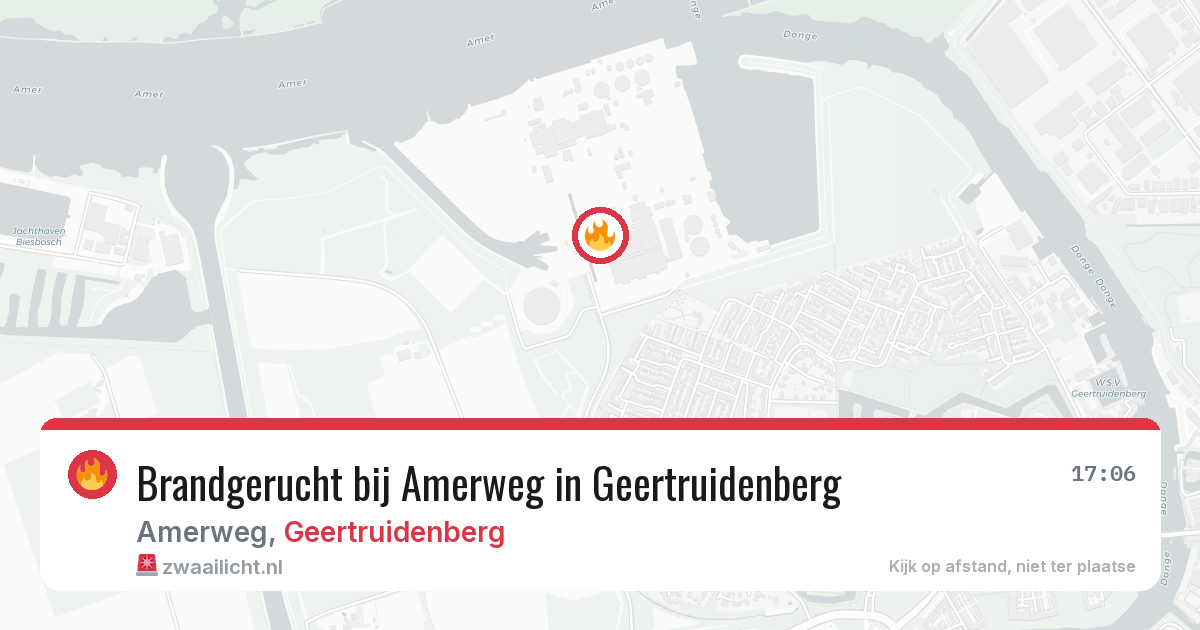 Brandgerucht bij Amerweg in Geertruidenberg — 6 jun 2026