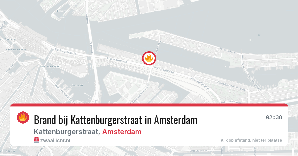 Brand bij Kattenburgerstraat in Amsterdam — 29 jul 2026