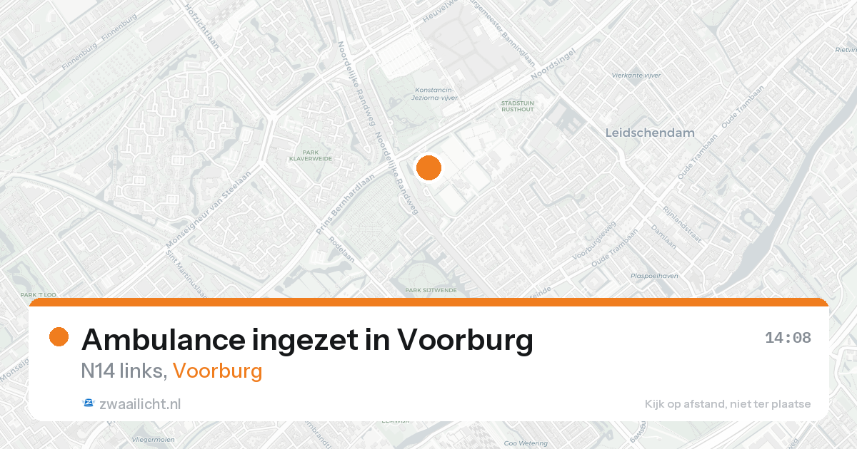 Ambulance ingezet in Voorburg — 25 aug 2026