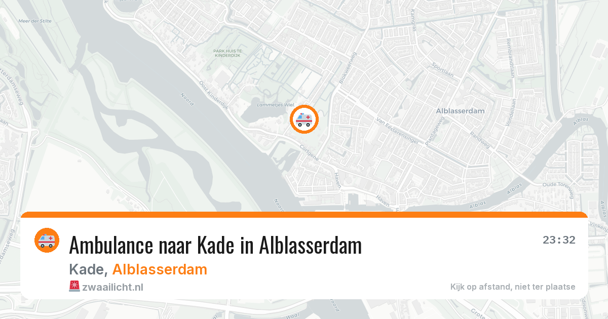 Ambulance naar Kade in Alblasserdam — 12 aug 2026