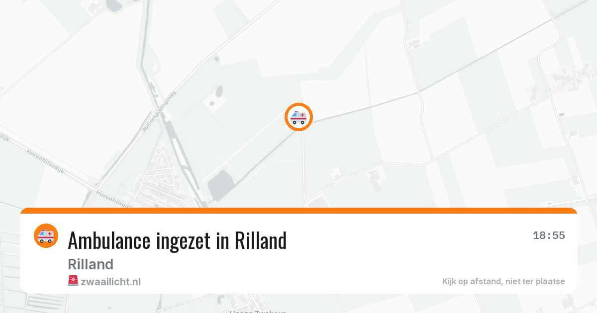 Ambulance ingezet in Rilland — 29 jan 2026