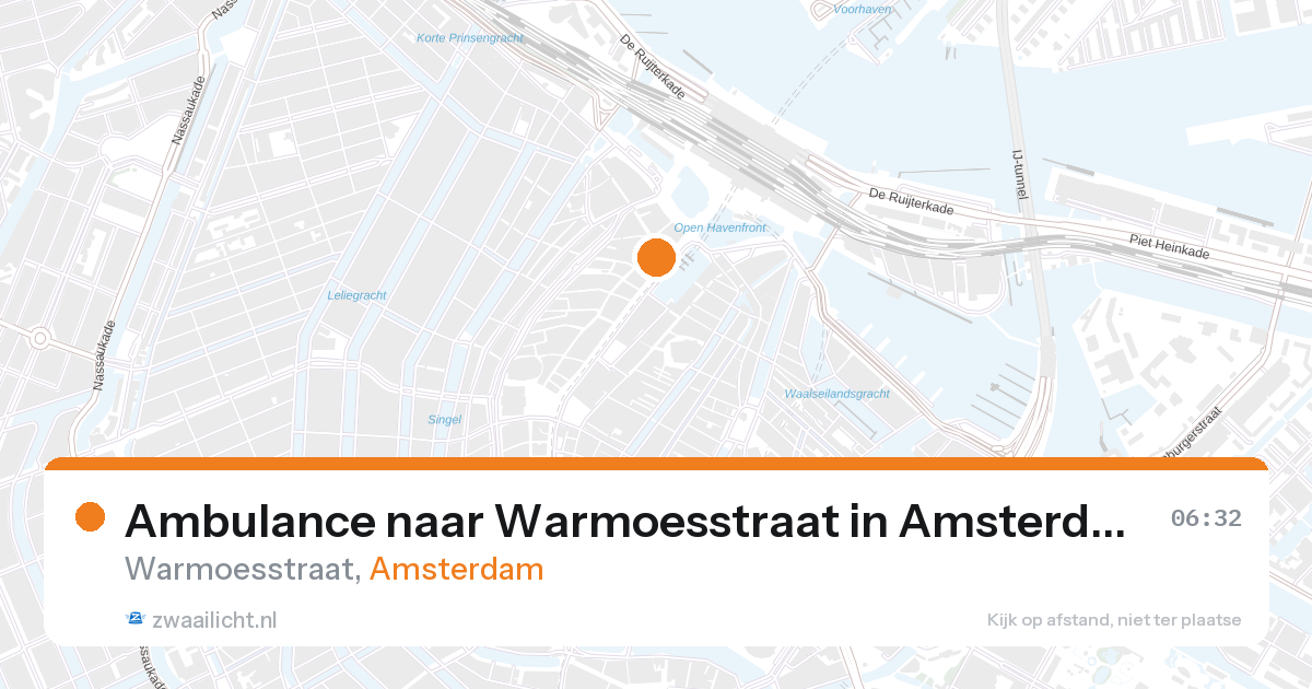 Ambulance naar Warmoesstraat in Amsterdam — 27 aug 2026