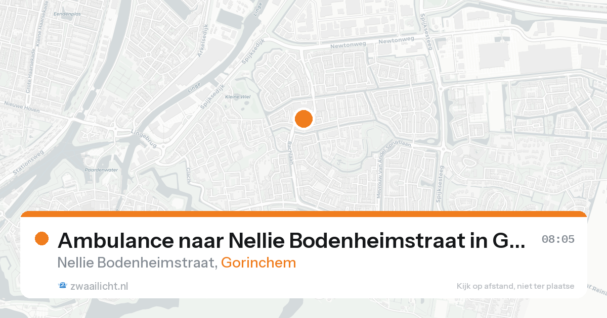 Ambulance naar Nellie Bodenheimstraat in Gorinchem — 7 jun 2026