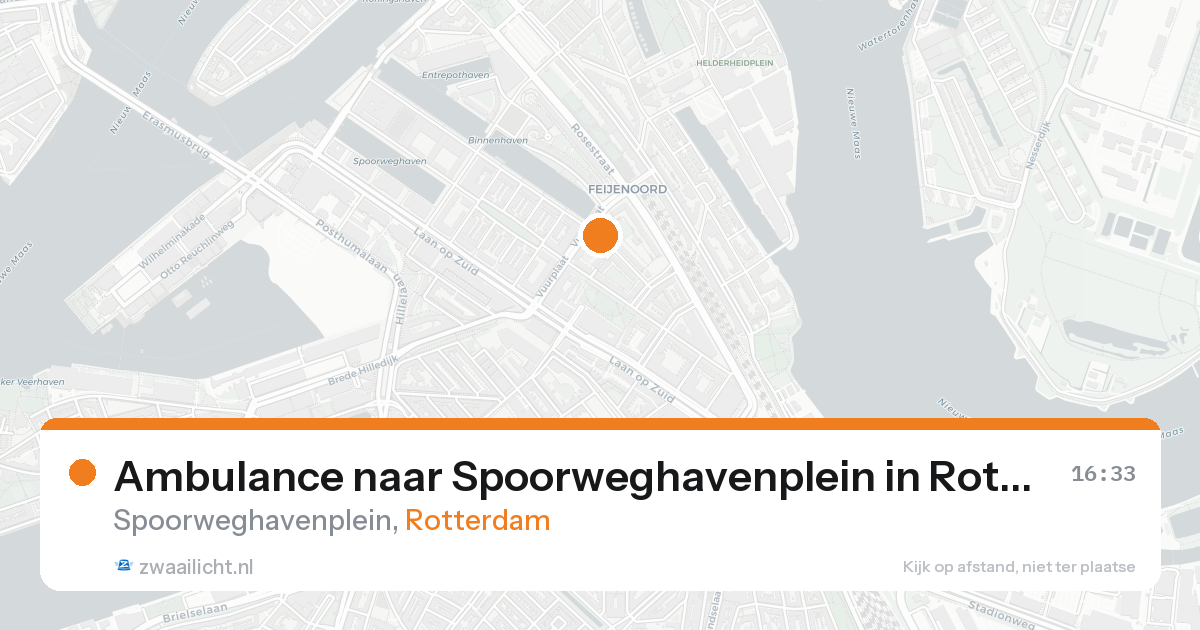 Ambulance naar Spoorweghavenplein in Rotterdam — 19 aug 2026