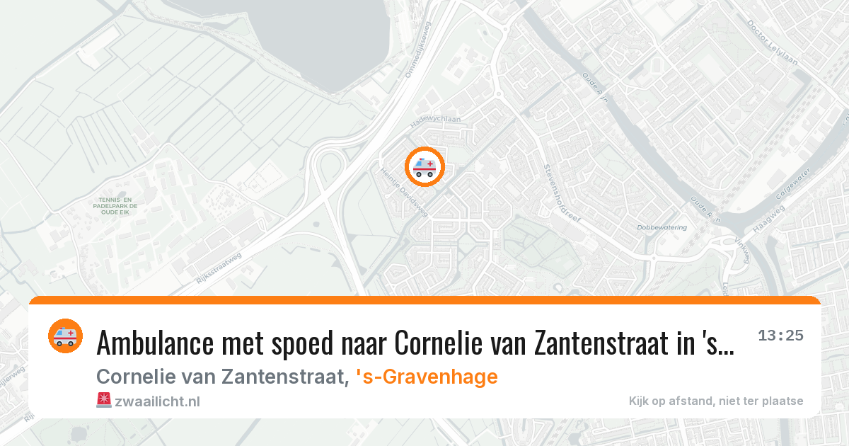 Ambulance met spoed naar Cornelie van Zantenstraat in 's-Gravenhage — 28 mrt 2026