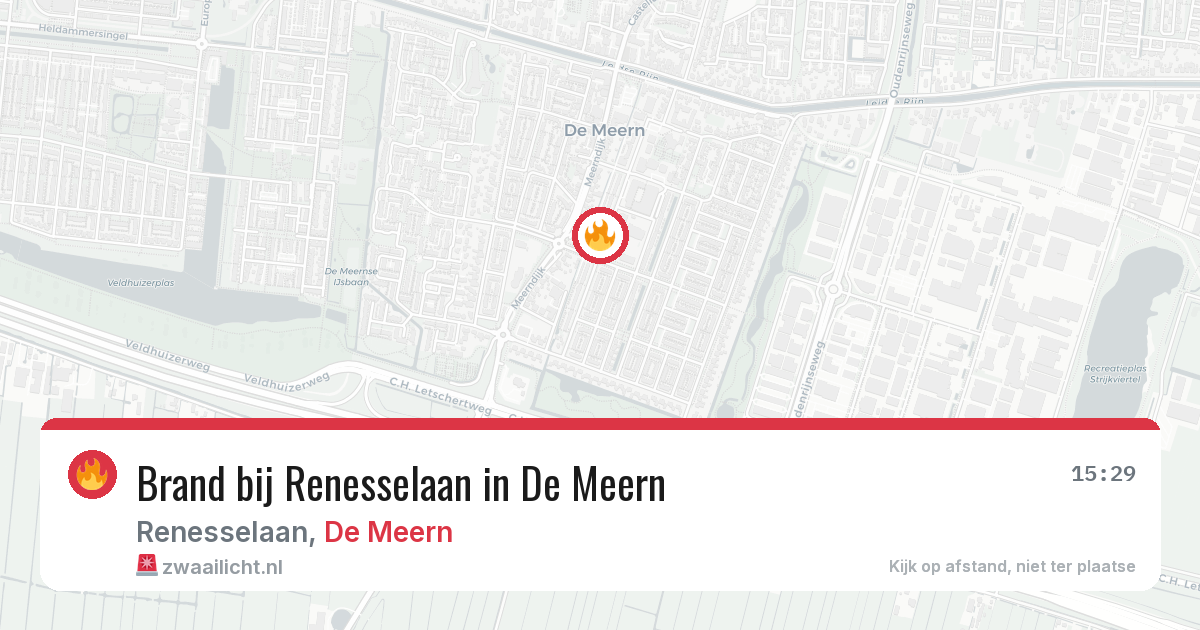 Brand bij Renesselaan in De Meern — 26 jun 2026