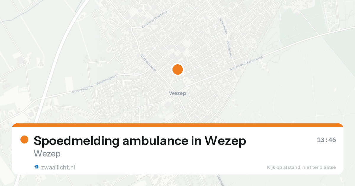 Spoedmelding ambulance in Wezep — 30 jan 2026